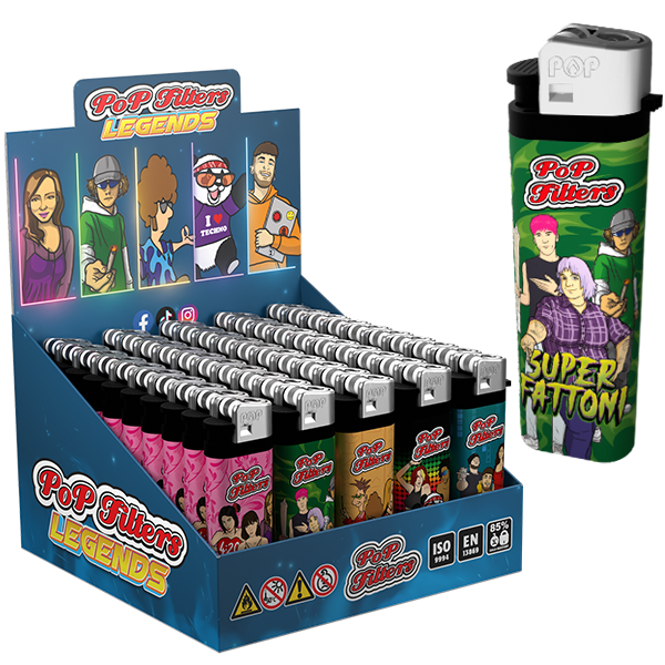 Accendino a pietrina PoP Filters - 50 pz.